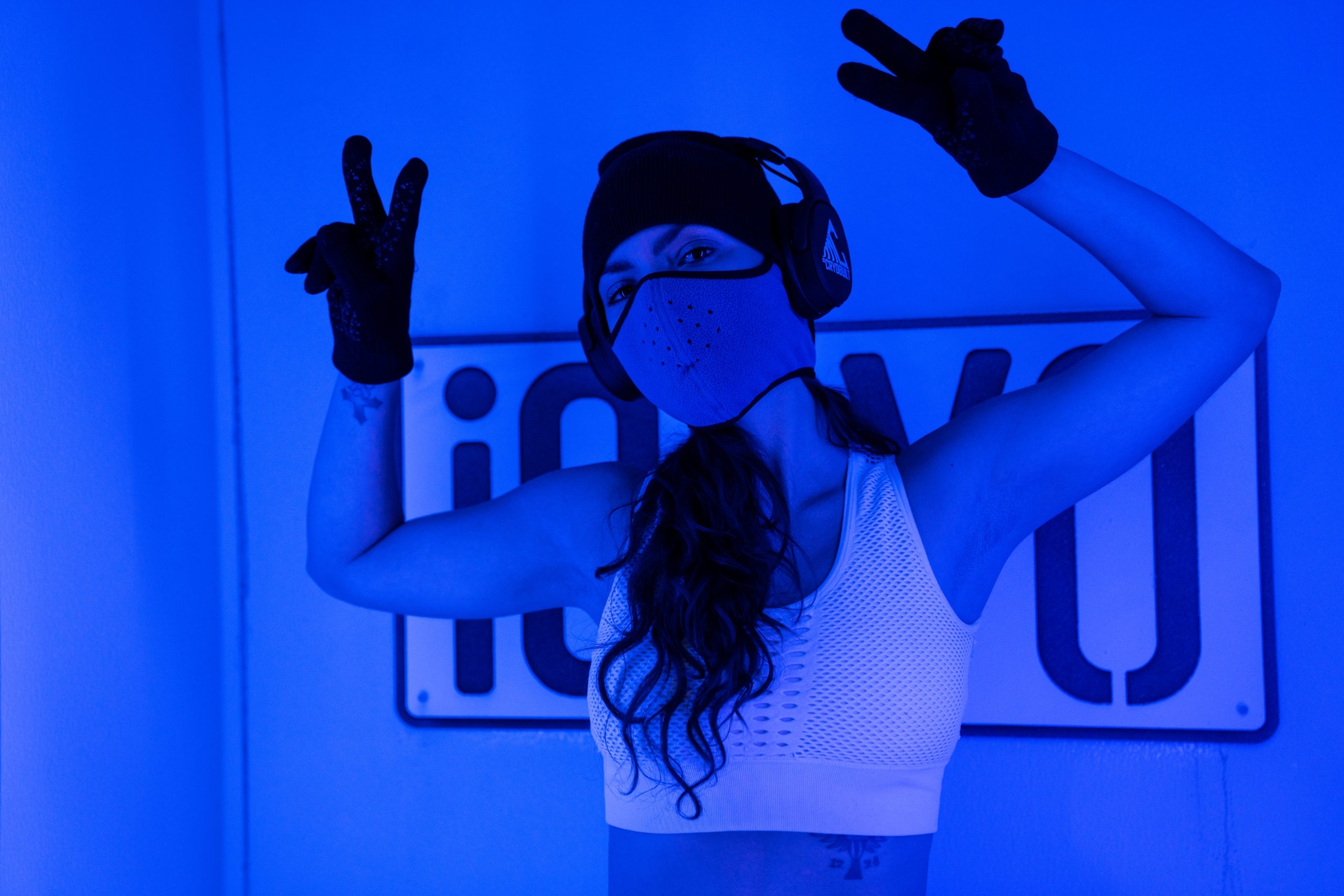 Person experiencing whole body cryotherapy session at iCRYO Port St. Lucie