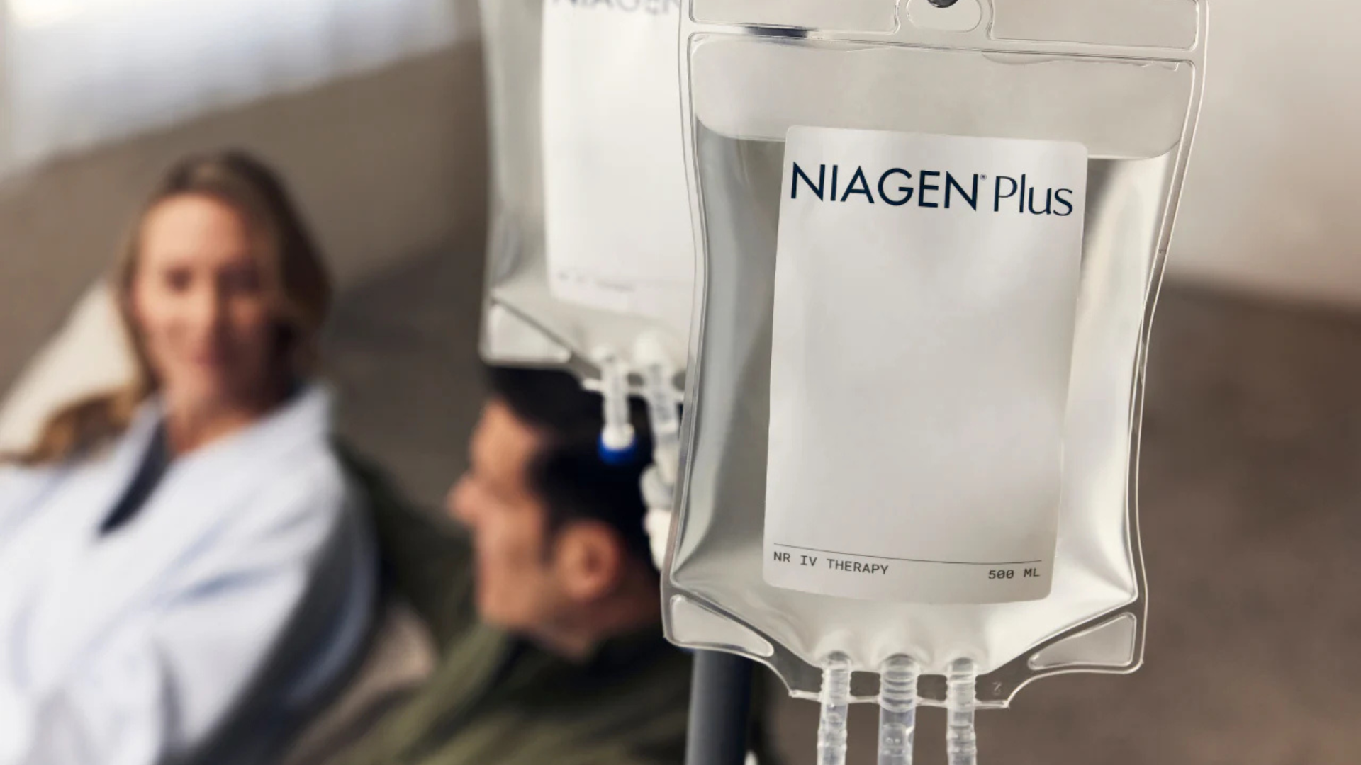 Patient receiving Niagen NAD+ precursor therapy for cellular energy and anti-aging