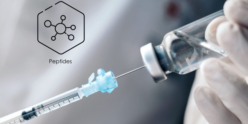 Medical professional preparing peptide therapy for regenerative treatment